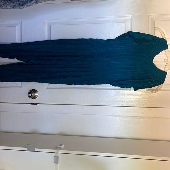 Catherine Malandrino Teal Jumpsuit NEW - Picture 1 of 3